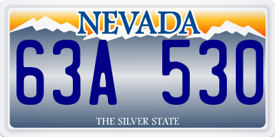 NV license plate 63A530