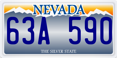 NV license plate 63A590