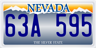 NV license plate 63A595