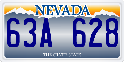 NV license plate 63A628