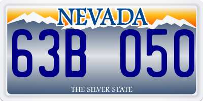 NV license plate 63B050