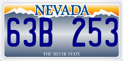 NV license plate 63B253