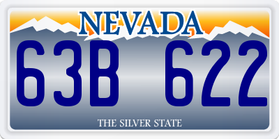 NV license plate 63B622