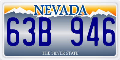 NV license plate 63B946