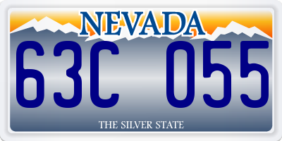 NV license plate 63C055