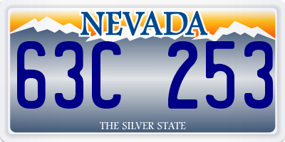 NV license plate 63C253