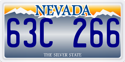 NV license plate 63C266