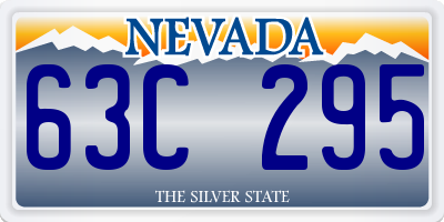 NV license plate 63C295