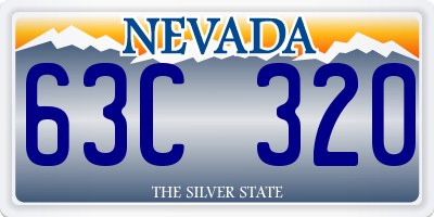 NV license plate 63C320