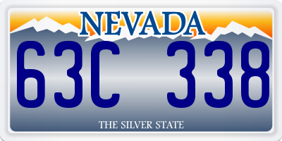 NV license plate 63C338