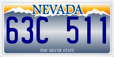 NV license plate 63C511