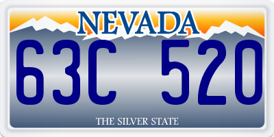 NV license plate 63C520
