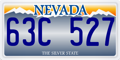 NV license plate 63C527