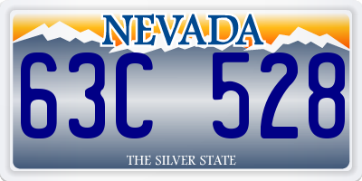 NV license plate 63C528