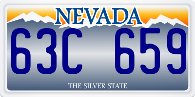 NV license plate 63C659