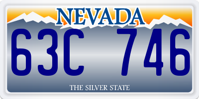 NV license plate 63C746