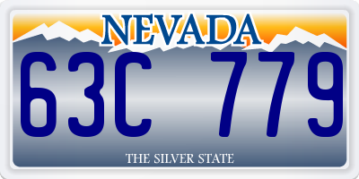 NV license plate 63C779