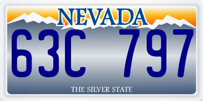 NV license plate 63C797