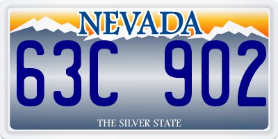 NV license plate 63C902