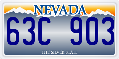 NV license plate 63C903