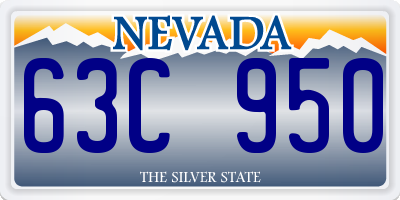 NV license plate 63C950