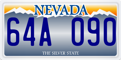 NV license plate 64A090