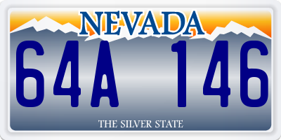 NV license plate 64A146