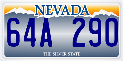 NV license plate 64A290