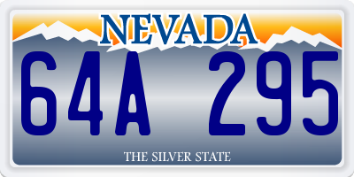 NV license plate 64A295