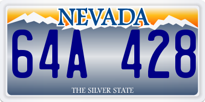 NV license plate 64A428