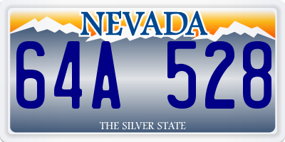 NV license plate 64A528