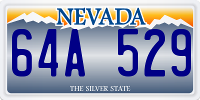 NV license plate 64A529