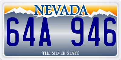 NV license plate 64A946