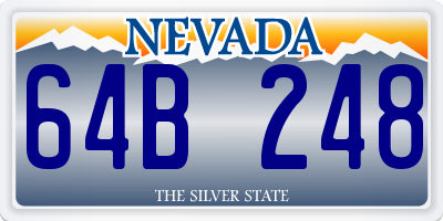 NV license plate 64B248