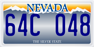 NV license plate 64C048