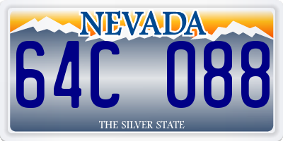 NV license plate 64C088