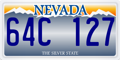 NV license plate 64C127