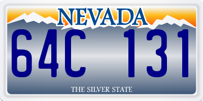 NV license plate 64C131