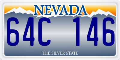 NV license plate 64C146