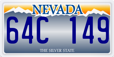 NV license plate 64C149