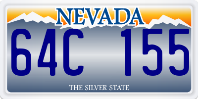 NV license plate 64C155