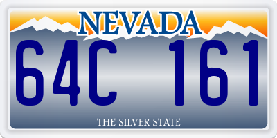 NV license plate 64C161