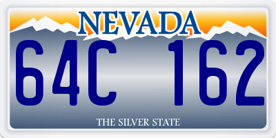 NV license plate 64C162