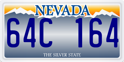 NV license plate 64C164