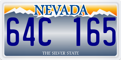 NV license plate 64C165