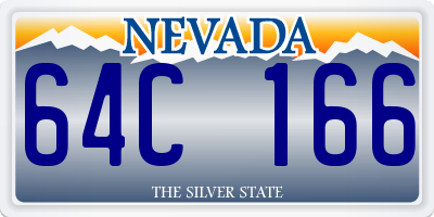 NV license plate 64C166