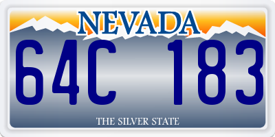 NV license plate 64C183