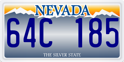 NV license plate 64C185