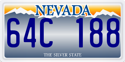 NV license plate 64C188