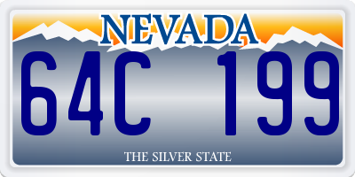 NV license plate 64C199